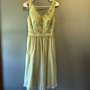 Cute Azazie dusty sage light green dress